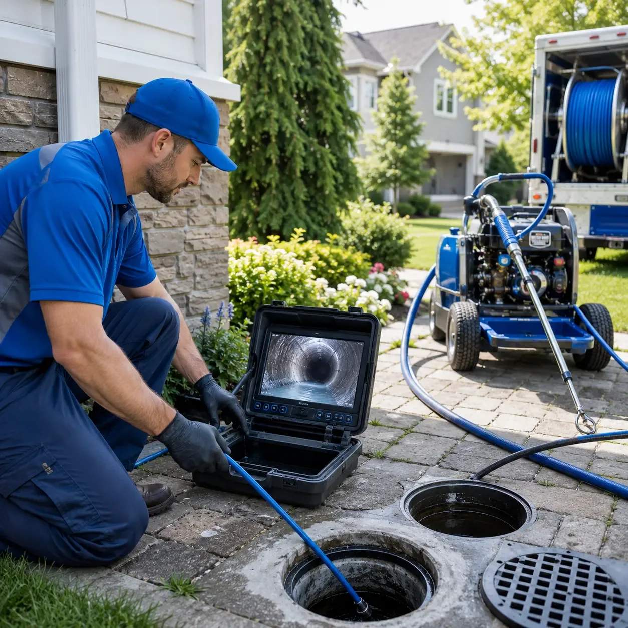 Outdoor drain cleaning professionals serving Ellsworth, WI